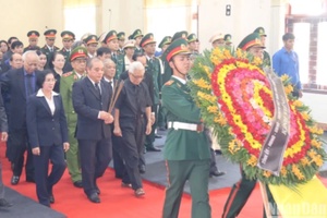 'Lễ viếng nguyên Chủ tịch nước Trần Đức Lương tại Quảng Ngãi