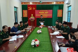 'Đoàn công tác Bộ Tham mưu, Bộ đội Biên phòng khảo sát khu vực biên giới của tỉnh