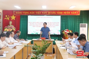 'Kiểm tra công tác chuẩn bị thi tốt nghiệp THPT tại huyện Thuận Châu