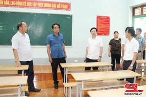 Kiểm tra công tác chuẩn bị thi tốt nghiệp THPT tại huyện Quỳnh Nhai