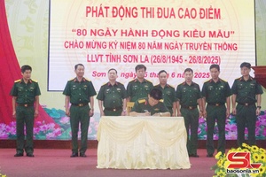 'Bộ CHQS tỉnh phát động đợt thi đua cao điểm 80 ngày hành động kiểu mẫu