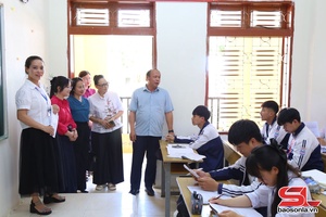 'Kiểm tra công tác chuẩn bị thi tốt nghiệp THPT tại Mộc Châu