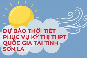 'Dự báo thời tiết phục vụ kỳ thi THPT Quốc gia tại tỉnh Sơn La