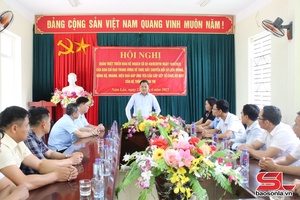 Đồng chí Chủ tịch UBND tỉnh làm việc tại huyện Thuận Châu
