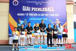 'Giải Pickleball ngành Y tế tỉnh Sơn La lần thứ I năm 2025