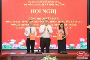 Hội nghị công bố quyết định tổ chức lại Trung tâm Kỹ thuật nông nghiệp tỉnh Sơn La