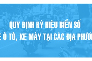 'Quy định ký hiệu biển số xe ô tô, xe máy tại các địa phương