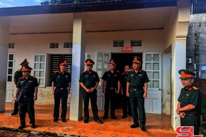 Bộ Tư lệnh Quân khu 2 kiểm tra các ban chỉ huy phòng thủ