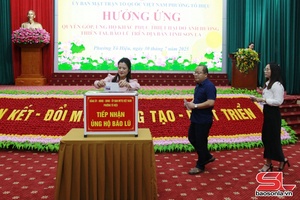'Phường Tô Hiệu phát động ủng hộ khắc phục thiên tai
