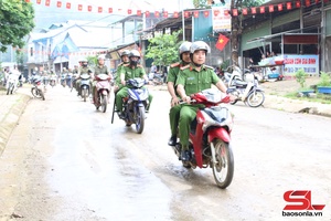 'Công an xã Mường Chiên ra quân đợt cao điểm tấn công trấn áp tội phạm