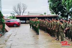 'Công an xã Chiềng Mung ra quân đợt cao điểm tấn công trấn áp tội phạm