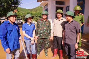 Đoàn thanh niên Sơn La hỗ trợ khắc phục mưa lũ tại xã Chiềng Sơ