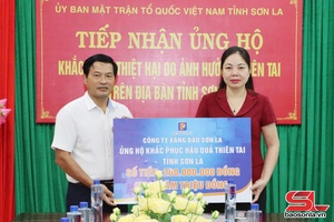 'Sơn La tiếp nhận trên 16 tỷ đồng ủng hộ khắc phục hậu quả thiên tai