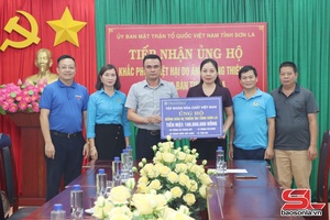 'Tập đoàn Hóa chất Việt Nam ủng hộ Sơn La khắc phục thiệt hại do ảnh hưởng của thiên tai