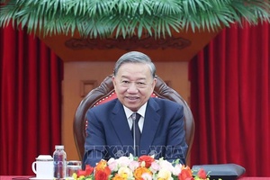 'Tổng Bí thư Tô Lâm điện đàm với Chủ tịch Đảng Nhân dân Campuchia Hun Sen