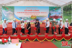 Khởi công xây dựng Trường Phổ thông nội trú liên cấp Tiểu học - Trung học cơ sở xã Phiêng Khoài, tỉnh Sơn La
