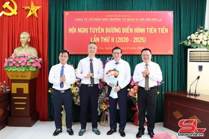 'Công ty cổ phần Môi trường và Dịch vụ đô thị Sơn La khen thưởng 20 điển hình tiên tiến
