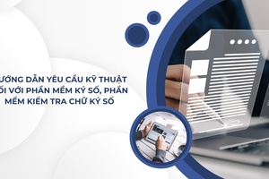 'Hướng dẫn yêu cầu kỹ thuật đối với phần mềm ký số, phần mềm kiểm tra chữ ký số