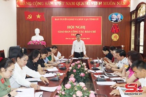 'Hội nghị giao ban công tác báo chí tháng 8