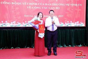 Công bố các quyết định của Ban Thường vụ Tỉnh ủy về công tác cán bộ tại Ban Nội chính Tỉnh ủy Sơn La