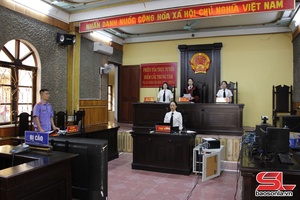 'Tòa án nhân dân khu vực I - Sơn La tổ chức phiên tòa trực tuyến
