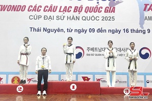 'Sơn La giành 10 huy chương Giải vô địch Taekwondo các câu lạc bộ quốc gia - Cúp Đại sứ Hàn Quốc 2025