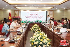 Hội nghị thẩm tra các nội dung trình Kỳ họp chuyên đề thứ 34 HĐND tỉnh