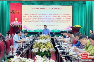 Đồng chí Phó Chủ tịch UBND tỉnh kiểm tra tiến độ các dự án tại Bắc Yên