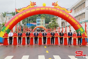 Khởi công, khánh thành công trình chào mừng Đại hội đại biểu Đảng bộ tỉnh lần thứ XVI
