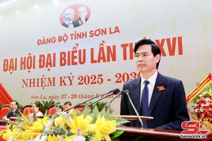 DIỄN VĂN KHAI MẠC Đại hội đại biểu Đảng bộ tỉnh Sơn La lần thứ XVI, nhiệm kỳ 2025-2030
