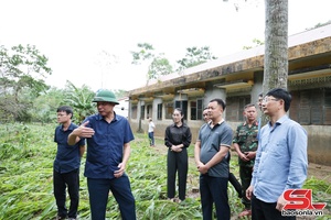 Đồng chí Phó Chủ tịch UBND tỉnh kiểm tra công tác ứng phó với bão số 10