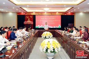 Họp Ban tổ chức Lễ kỷ niệm 130 năm Ngày thành lập tỉnh Sơn La