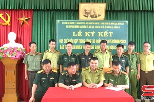 'Lễ ký kết Quy chế phối hợp trong công tác quản lý bảo vệ rừng, phòng cháy, chữa cháy rừng, bảo tồn thiên nhiên và đa dạng sinh học, giai đoạn 2025 – 2030