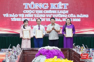 Trao giải Cuộc thi chính luận bảo vệ nền tảng tư tưởng của Đảng tỉnh Sơn La lần thứ ba, năm 2025