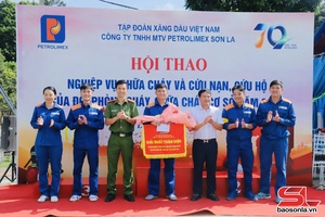 'Hội thao nghiệp vụ chữa cháy và cứu nạn cứu hộ của đội phòng cháy, chữa cháy cơ sở 