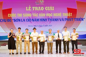 '77 tác phẩm đoạt giải cuộc thi sáng tác văn học nghệ thuật chào mừng 130 năm Ngày thành lập tỉnh Sơn La
