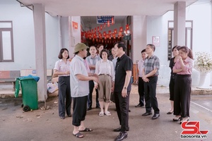 'Kiểm tra công tác khắc phục hậu quả sau ảnh hưởng thiên tại tại Bệnh viện Đa khoa khu vực Vân Hồ - cơ sở Thảo Nguyên