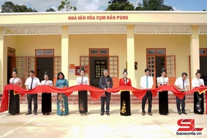 'Khánh thành Nhà Văn hóa cụm bản Púng, xã Nậm Lầu