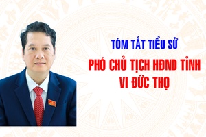'Tóm tắt tiểu sử đồng chí Vi Đức Thọ, Phó Chủ tịch HĐND tỉnh
