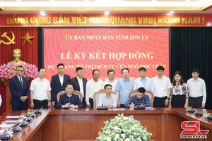 Ký kết hợp đồng Dự án Khu đô thị dịch vụ cửa ngõ Mộc Châu