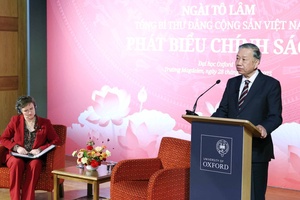 Tổng Bí thư Tô Lâm phát biểu chính sách tại Đại học Oxford