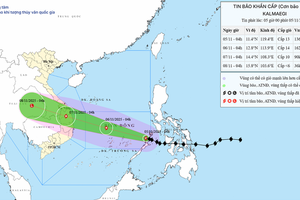 'Bão số 13 (Kalmaegi) giật cấp 16, đi vào Biển Đông