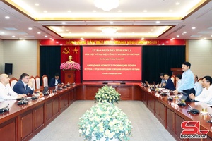 UBND tỉnh Sơn La làm việc với đại diện Công ty ASTERAUTO Việt Nam