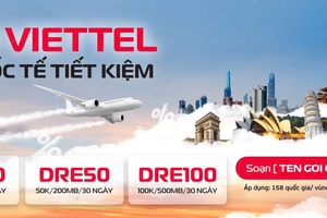Viettel ra mắt hệ gói cước Roaming DRE tiết kiệm mới