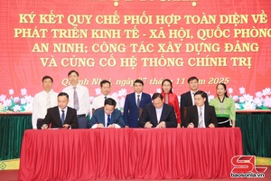 'Ký kết quy chế phối hợp toàn diện giữa 4 xã khu vực Quỳnh Nhai