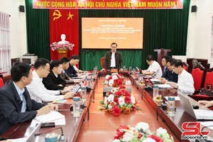 Đồng chí Phó Chủ tịch Thường trực UBND tỉnh làm việc với các xã Phù Yên, Suối Tọ, Mường Bang