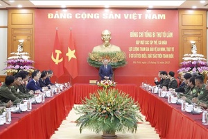 Tổng Bí thư Tô Lâm gặp mặt các tập thể, cá nhân tham gia bảo vệ an ninh, trật tự ở cơ sở tiêu biểu, xuất sắc