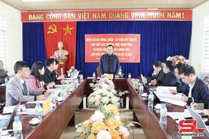 Đồng chí Phó Chủ tịch Thường trực UBND tỉnh làm việc với xã Bắc Yên và Tà Xùa