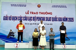 Sơn La nhất toàn đoàn lứa tuổi 15-17 Giải vô địch các câu lạc bộ Pencak Silat quốc gia