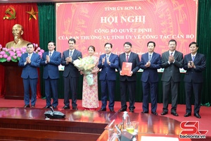 Hội nghị công bố quyết định của Ban Thường vụ Tỉnh ủy về công tác cán bộ